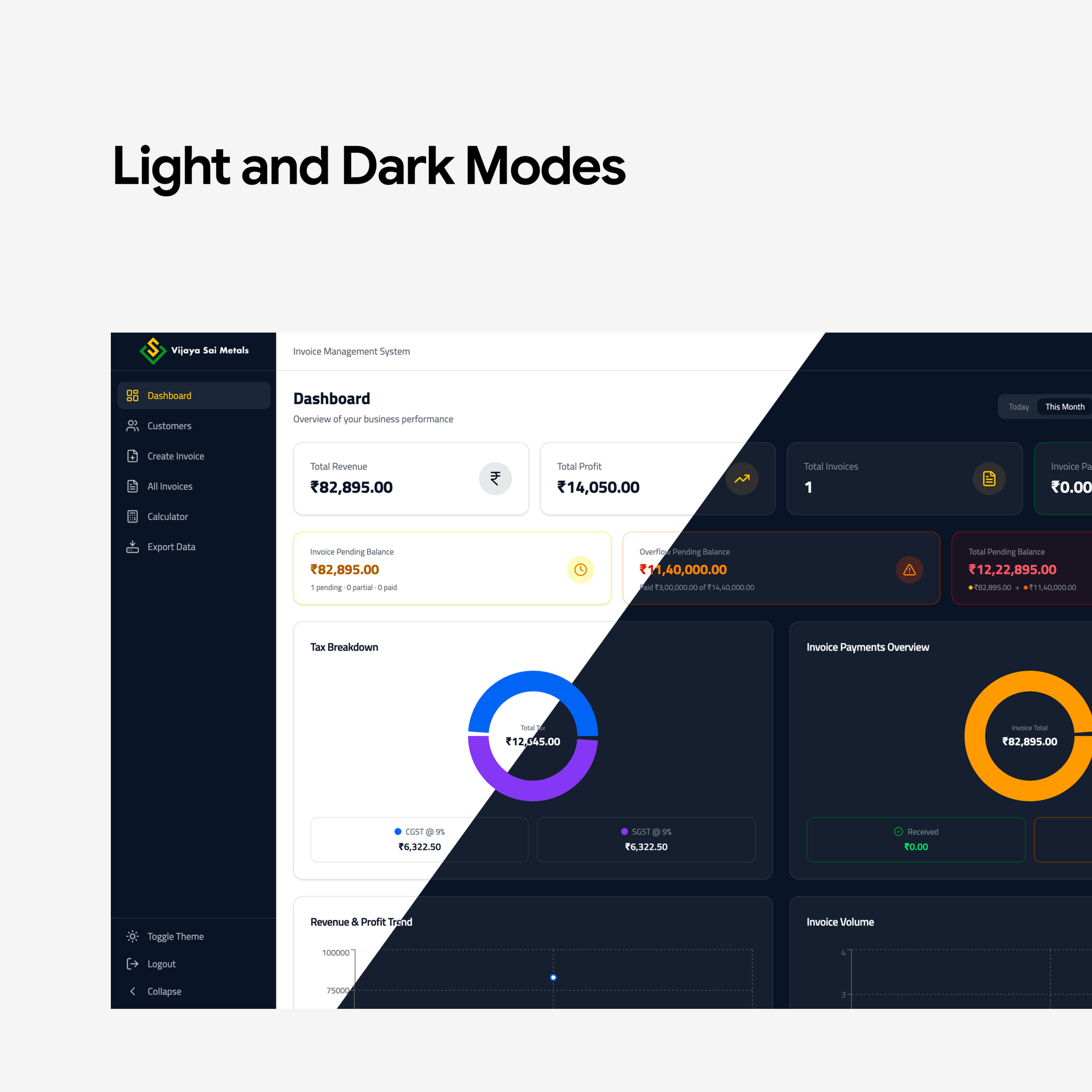 VSM Light and Dark modes